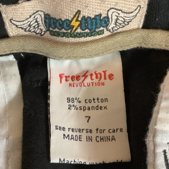 Freestyle Revolution Size 7 Black Cotton Blend Barely Boot Pants. New With Tags. - Picture 2 of 6
